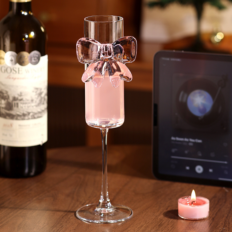Bow Champagne Flutes Glass Wed - огляд і ціна Home Decor Y2K