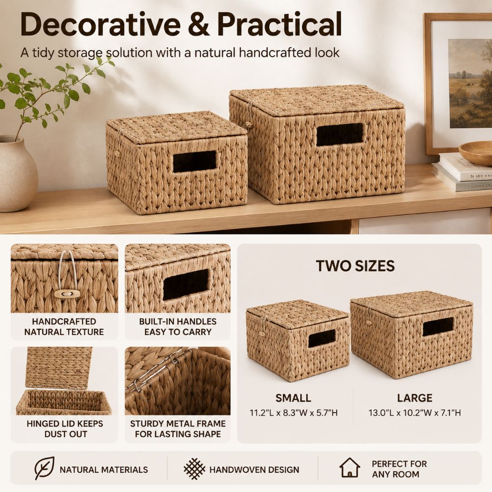 Water Hyacinth Wicker Storage  - огляд і ціна Rattan Plant Basket