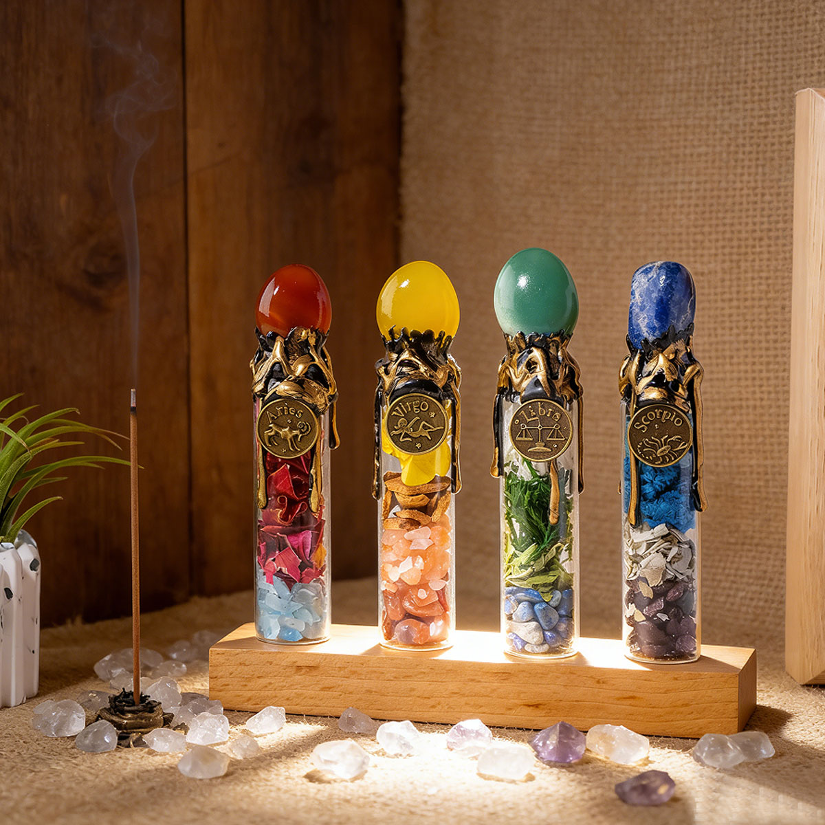 1PC Natural Crystal Zodiac Wis - огляд і ціна Home Decor Y2K