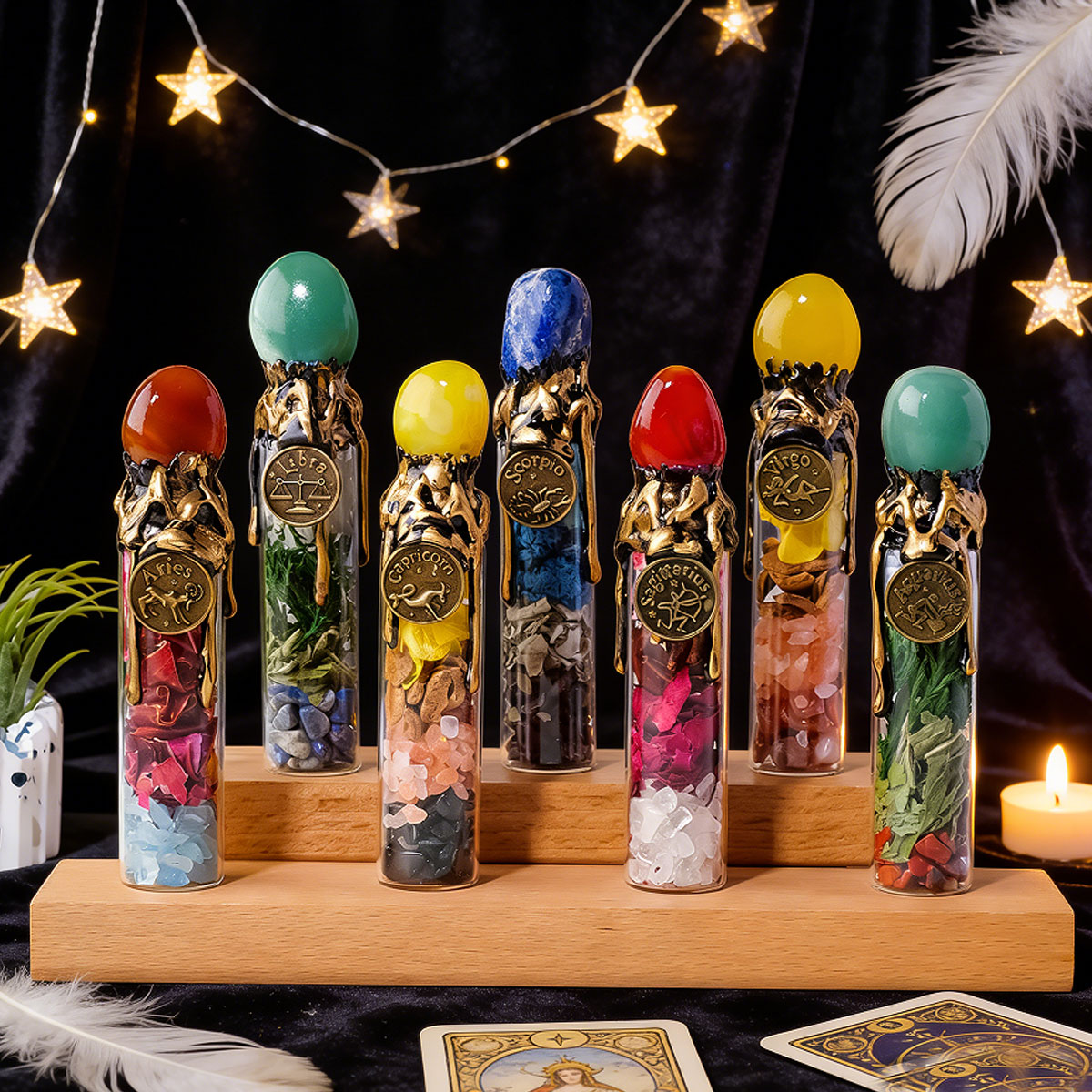 1PC Natural Crystal Zodiac Wis - огляд і ціна Home Decor Y2K