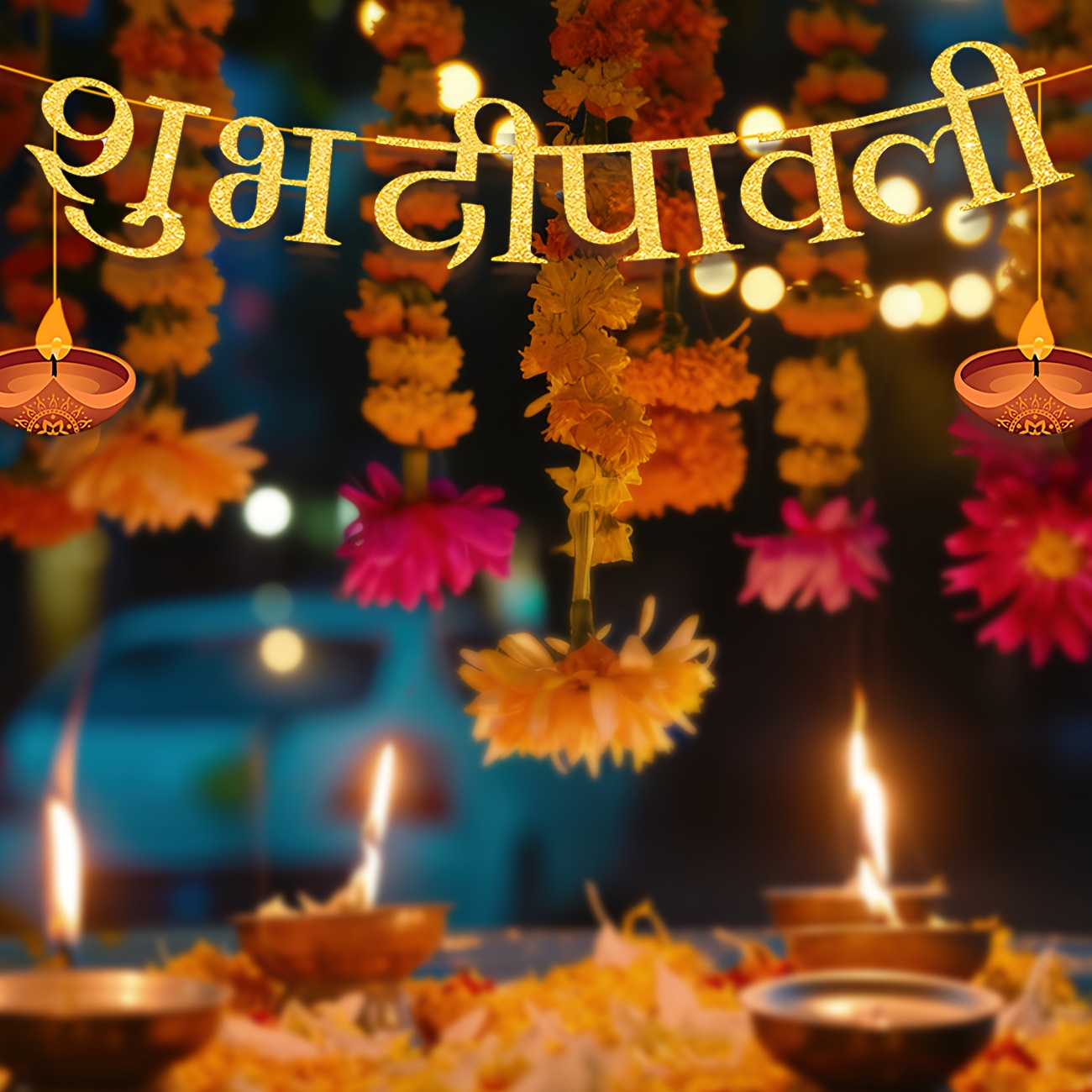 Diwali Party Decorations Happy - огляд і ціна Home Decor Indonesia