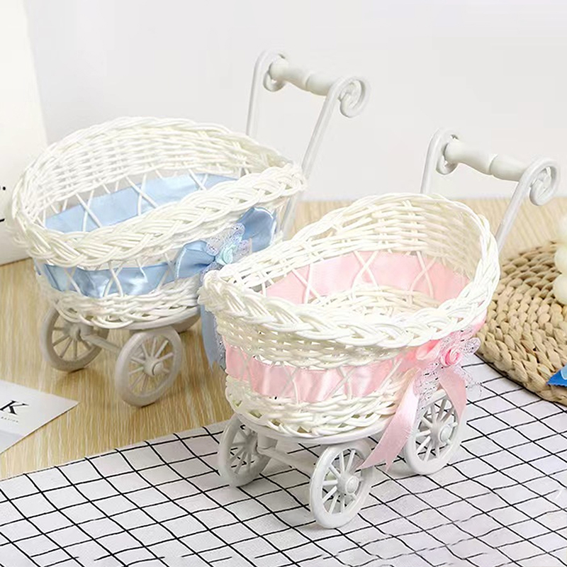 1Pcs Basket Baby Cart Stroller - огляд і ціна Rattan Plant Basket