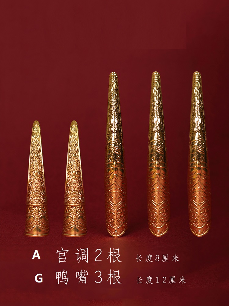 Chinese Golden Long Nails Cust - огляд і ціна Home Decor Indonesia